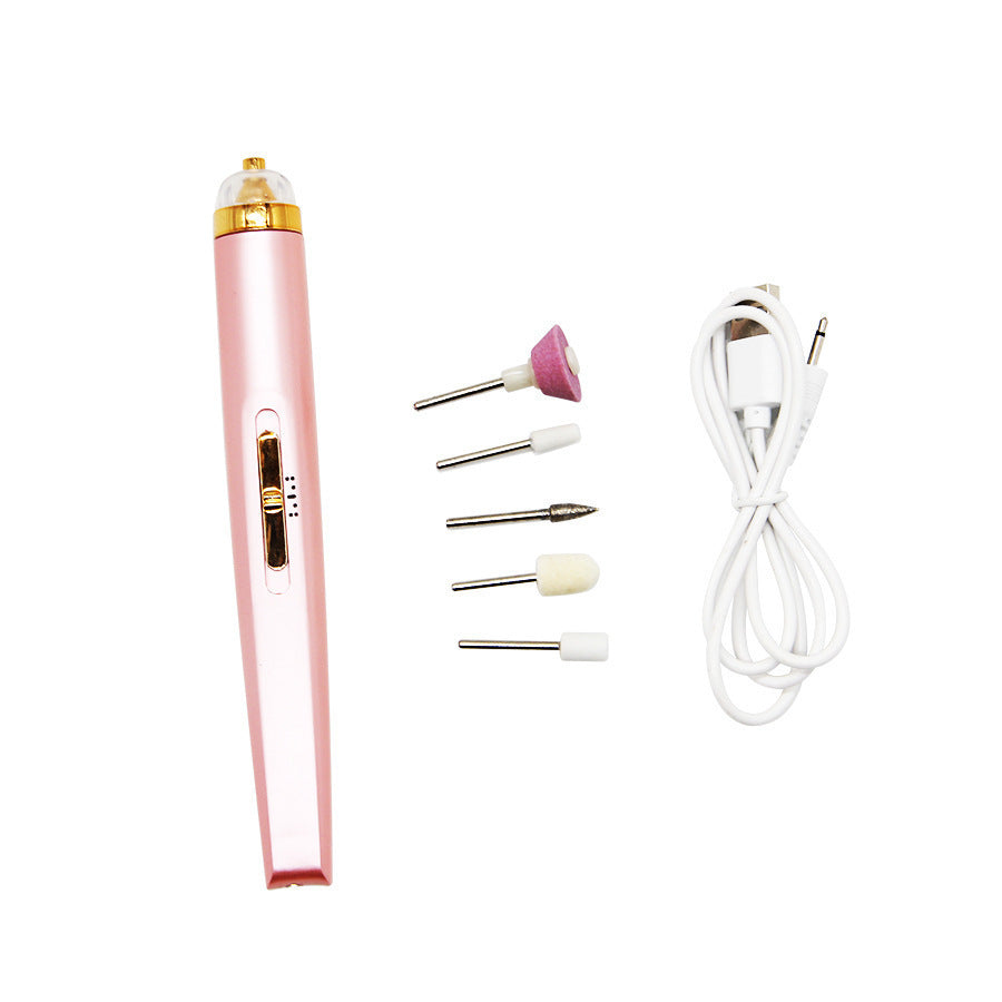 Five-in-one Manicure Machine Set Electric Nail Drill Polisher